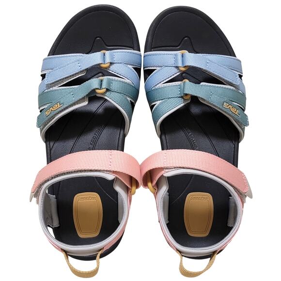 Teva Women Tirra Ankle Strap Strappy Active Sandals Size US 7 Light Earth Multi - Picture 3 of 5